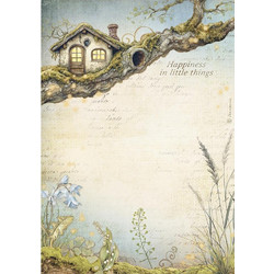 Stamperia Ριζόχαρτο Decoupage A4 (21X29,7cm) Hidden Grove Treehouse
