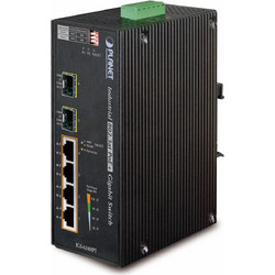 Planet IGS-624HPT Unmanaged L2 Switch με 4 Θύρες Ethernet 1000Mbps και 2 SFP θύρες
