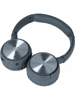 Swissten Trix Ενσύρματα & Ασύρματα Bluetooth Ακουστικά On Ear Ασημί