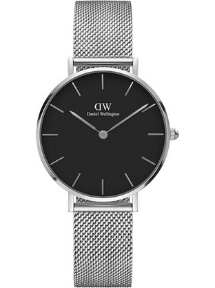 Daniel Wellington Petite Γυναικείο Ρολόι με Ασημί Μεταλλικό Μπρασελέ DW00100162