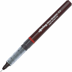Rotring Tikky Graphic Ανεξίτηλος Μαρκαδόρος Μαύρος 0.5mm