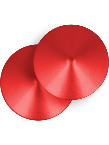 OHMAMA FETISH RED CIRCLE NIPPLE COVERS