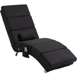 HOMCOM Πολυθρόνα Μασάζ 56x168x84cm Μαύρη 700-167V90BK