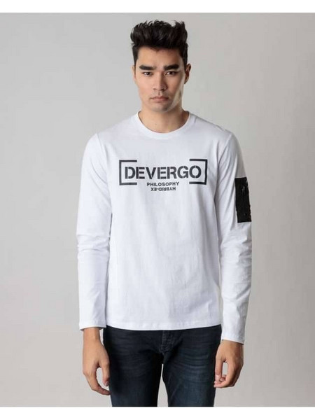 Devergo Men's L/S T-Shirt 4008 - White