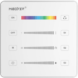 MiBoxer A-B6-W Τηλεχειριστήριο LED SPI Panel B6 RF Λευκό
