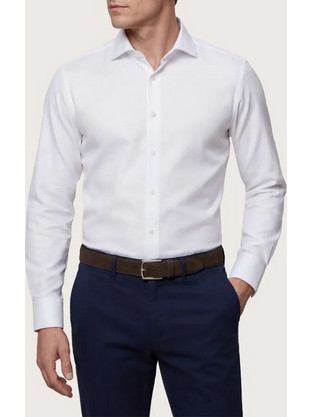 CAMICISSIMA Non iron cotton shirt COIMBRA011753-WHITE White