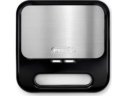 Pyrex Luxx SB-296 Τοστιέρα με Αποσπώμενες Πλάκες για 2 Τοστ 800W Μαύρη
