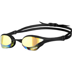 Arena Cobra Ultra Mirror Γυαλάκια Κολύμβησης Ενηλίκων Αντιθαμβωτικά Μαύρα Χρυσά