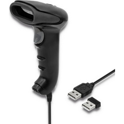 Qoltec 50868 Wireless Laser Scanner 1D | 2D | Black