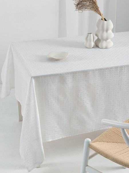 Palamaiki Τραπεζομάντηλο Αλεκιαστο Formal Dinner 175x260 MILLY WHITE Λευκό