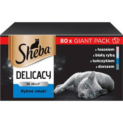 Sheba Delicacy Fishy Flavours in Jelly 80x85gr