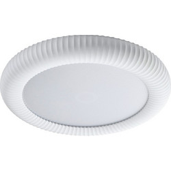 Inlight Φωτιστικό Οροφής Γύψινο LED 36W, 3000K, Λευκό, D:40x6,5cm(42054-White)