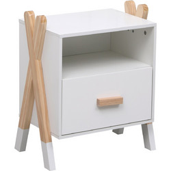 ΚΟΜΟΔΙΝΟ ΠΑΙΔΙΚΟ PASCHAL ΛΕΥΚΟ ΠΕΥΚΟ ΦΥΣΙΚΟ 46x30x55