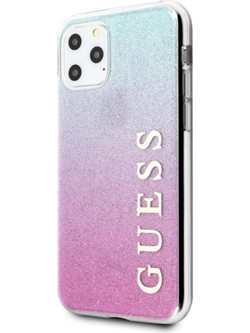 Guess Glitter Gradient Pink/Blue (iPhone 11 Pro)