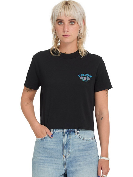 VOLCOM 'DIAL' CROP ΜΠΛΟΥΖΑ ΓΥΝΑΙΚΕΙΑ B3532602-BLK (BLK/BLACK)