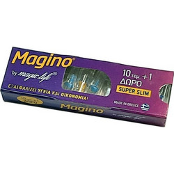 Πιπάκια τσιγάρου MAGIC LIFE MAGINO 10+1 Super Slim 5.7mm- 1 πακετάκι