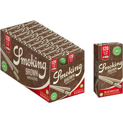 Φιλτράκια SMOKING BROWN Pre-Cut 5,7mm ultra slim ΒΙΟΔΙΑΣΠΩΜΕΝΑ 120 φίλτρα (Κουτί των 20) 8414775019105
