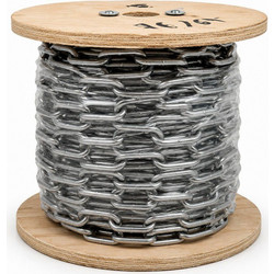Αλυσίδα κοντό κρίκο 10mm inox 304 10kg 5m καρούλι
