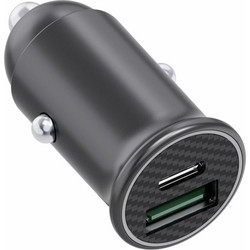 Serioux SRXA-CC30 Φορτιστής Αυτοκινήτου 60W με Θύρες: 1xUSB-A 1xType-C