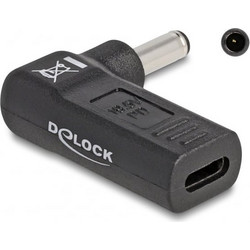 Delock 60007 Αντάπτορας Τροφοδοσίας Laptop USB-C σε Dell 4.5x3mm, Μαύρος