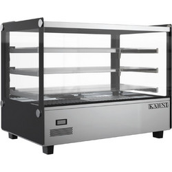 Βιτρίνα επιτραπέζια θερμαινόμενη Karni ARIA-40260 με 3 επίπεδα χωρητικότητα 172Lt 888x568x686mm (Εξουσιοδοτημένο Service)