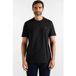 Harmont & Blaine ανδρικό T-shirt με κεντημένο λογότυπο Regular Fit - IRR400021055 Μαύρο