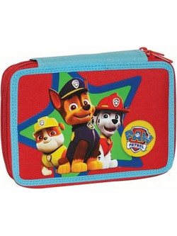 Gim Paw Patrol Paw Work Κασετίνα Γεμάτη με 2 Θήκες Κόκκινη 334-17100