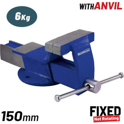 BORMANN BBV2300 Μέγγενη, Σταθερή Βάση με Αμόνι, 150mm,6Kg