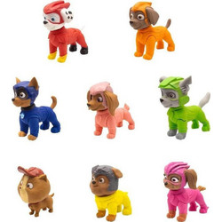 P.M.I. Paw Patrol: The Mighty Movie - Puzzle Erasers 5 Pack Figures (5cm) (Random) (PAWM1240) EN,DE,FR,ES,IT Pack / Carton Window Box with Plastic Film