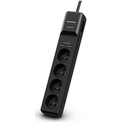Πολύπριζο Ασφαλείας CyberPower Tracer III P0420SUD0-FR 4AC outlet(s) 1.8 m Black