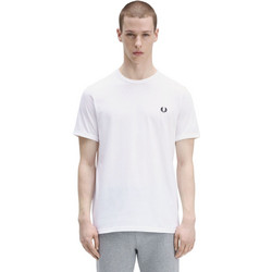 FRED PERRY M T-SHIRT - M3519-100 WHITE