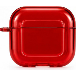 Vivid Θήκη TPU με Γάντζο για Apple AirPods 4 / 4 ANC Scarlett