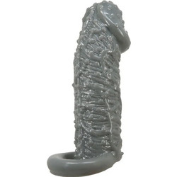 Pretty Love Realistic Penis Enlarger & Delay Sleeve Model 2 Κάλυμμα Επιμήκυνσης Πέους Γκρι
