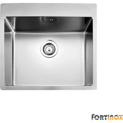 Fortinox Squadro 29055 Ένθετος Νεροχύτης Inox Ματ 55x50.5cm