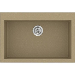 Sanitec Classic 338 Υποκαθήμενος Νεροχύτης Γρανίτη Ματ Metallic Cream 70x50cm