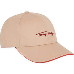 Tommy Hilfiger Γυναικείο Καπέλο Jockey Υφασμάτινο Εκρού AW0AW11679-ABR