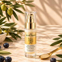 Olive Touch Anti-Wrinkle Control Face Αντιγηραντικό Serum Προσώπου με Υαλουρονικό 30ml