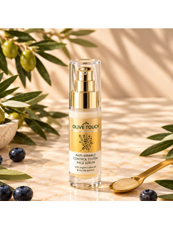 Olive Touch Anti-Wrinkle Control Face Αντιγηραντικό Serum Προσώπου με Υαλουρονικό 30ml