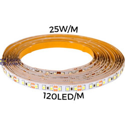 LED strip 25W/m 120led/m 24V IP20 4000K 2564Lum/m 60'000h CRI90 (5m)