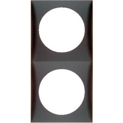 Integro Flow Frame, 2-Gang Anthracite Matt