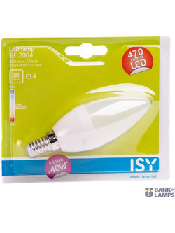 LED Bulb E14 5.5W B35 2700K 470lm FR ISY