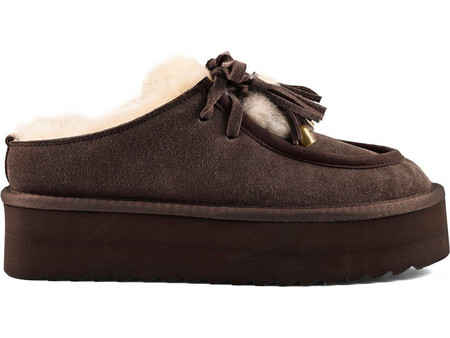 Colors of California CASUAL COC.HC.SHEARPLA05 326 PLATFORM SABOT CHOC