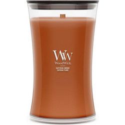 WoodWick Saffron Smoke Wax Candle Cylinder Brown - 1 pc