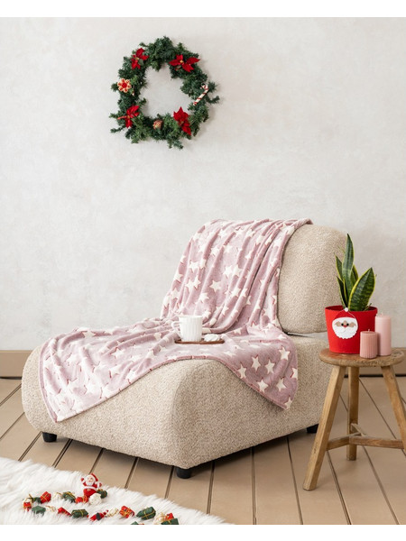 Χριστουγεννιάτικη Κουβέρτα Καναπέ Nima Merry Blanket 130x170