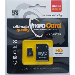Imro microSDHC 32GB Class 10 UHS-I + Adapter