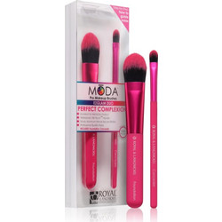 Royal & Langnickel Moda Duo Ezglam Perfect Complexion Σετ Πινέλα Μακιγιάζ 2τμχ