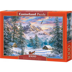 Puzzle Castorland Mountains Christmas 1000 Κομμάτια