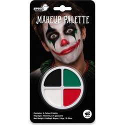 FUN WORLD ΠΑΛΕΤΑ MAKE UP ΜΑΥΡΟ-ΑΣΠΡΟ-ΚΟΚΚΙΝΟ-ΠΡΑΣΙΝΟ 9.6γρ/0,34oz