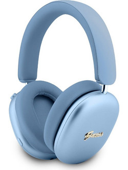 Guess Metal Script Logo GUBHP10HMBCB Ασύρματα Bluetooth Ακουστικά Over Ear Μπλε