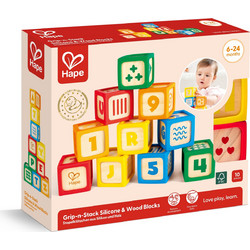 Hape Early Explorer Smart Start - Ξύλινα Τουβλάκια με Περίγραμμα Σιλικόνης 10τεμ κωδικός E0131K